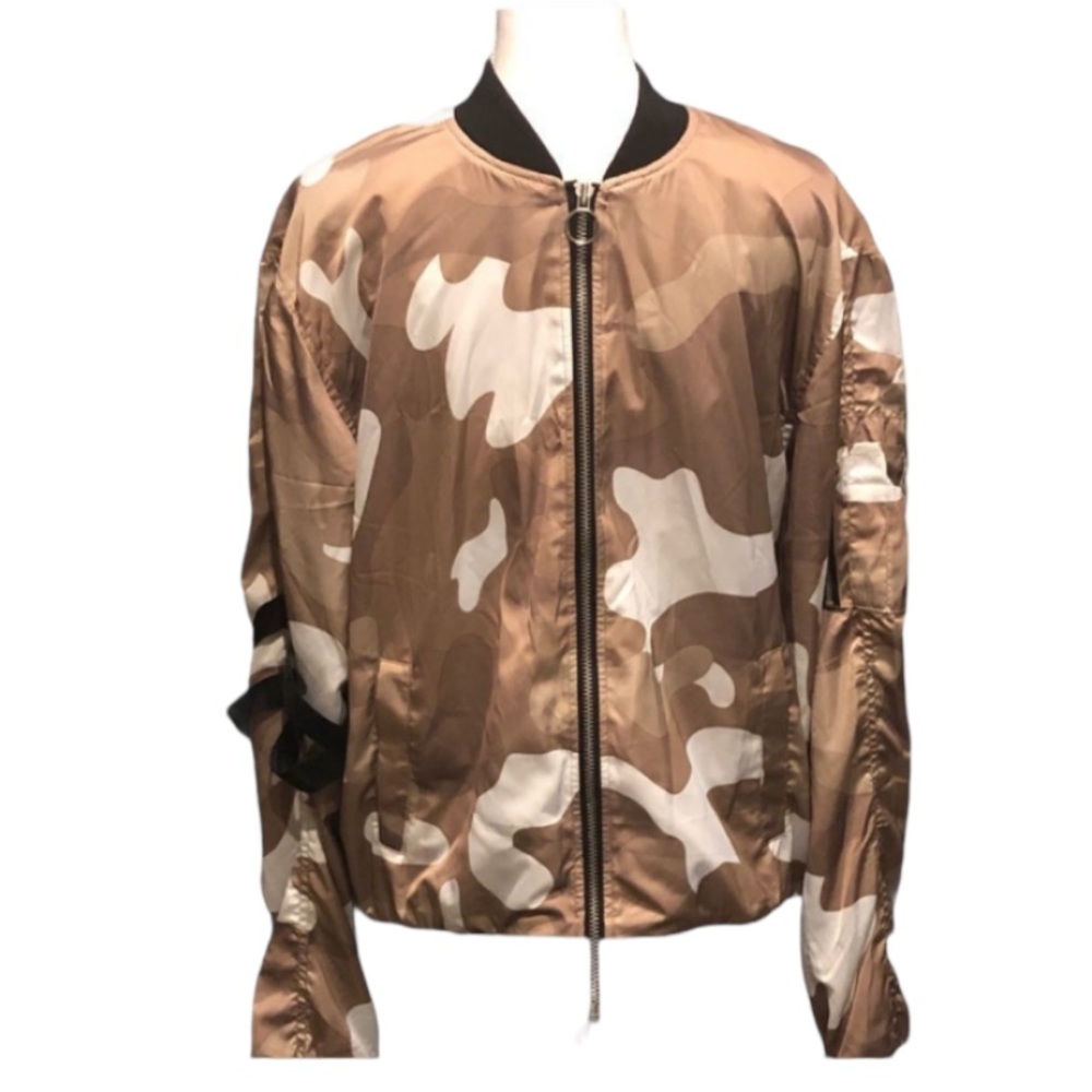 Forever 21 Men Camouflage Bomber Jacket Size Medium